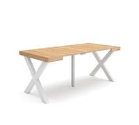 Skraut Home | Consolle allungabile | Tavolo consolle allungabile | 180 | Per 8 persone | Gambe in legno | Stile moderno | Rovere