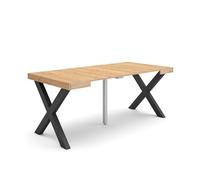 Skraut Home | Consolle allungabile | Tavolo consolle allungabile | 180 | Per 8 persone | Gambe in legno | Stile moderno | Rovere