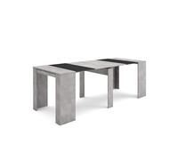 Skraut Home | Consolle allungabile | Tavolo consolle allungabile | 220 | Per 10 persone | Tavolo da pranzo | Stile moderno | Cemento
