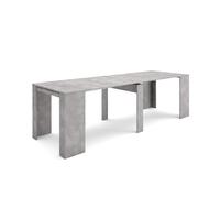 Skraut Home | Consolle allungabile | Tavolo consolle allungabile | 260 | Per 12 persone | Tavolo da pranzo | Stile moderno | Cemento