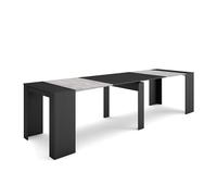 Skraut Home | Consolle allungabile | Tavolo consolle allungabile | 300 | Per 14 persone | Tavolo da pranzo | Stile moderno | Cemento