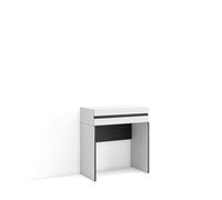 Skraut Home | Consolle Ingresso | Mobile ingresso corridoio | 70x75x35 cm | Con cassetto | Con stoccaggio | Stile moderno | Bianco