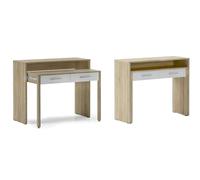 Consolle- Scrivania / Rovere - Bianco