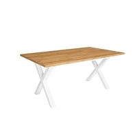 Skraut Home - Tavolo da pranzo | 8 posti | 170 | Robusto e stabile grazie alla sua struttura e alle gambe solide | Ideale per le riunioni di famiglia | Rovere | Stile industriale