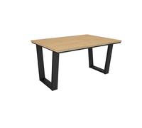 Skraut Home | Tavolo da Pranzo | Cucina, Sala da pranzo | 140x90x74 cm | Per 6 persone | Tavolo Cucina | Stile moderno | Rovere soft
