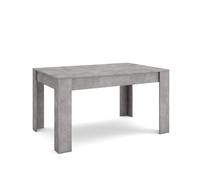 Skraut Home | Tavolo da Pranzo | Cucina, Sala da pranzo | 140x90x76 cm | Per 6 persone | Tavolo Cucina | Stile moderno | Cemento