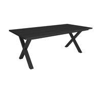 Skraut Home | Tavolo da Pranzo | Cucina, Sala da pranzo | 194x90x74 cm | Per 10 persone | Tavolo Cucina | Stile industriale | Nero