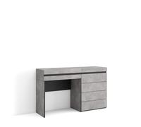 Skraut Home | Tavolo da toeletta | Tavolo da Trucco, stoccaggio | 127x75x35 cm | Con cassetto | Cassettiera | Stile moderno | Cemento