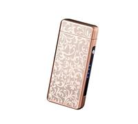 SKRFIRE Accendino elettrico ad arco, ricaricabile, antivento, fiamma ad alta potenza, design unico con drago con confezione regalo per compleanno o regalo per uomini e donne (fiore)