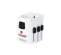 SKROSS | 1.103150 | PRO Light | Adattatore Universale da Viaggio a 2 e 3 Poli per Schuko. Tensione e Potenza nominale: 100V - 630W / 250V - 1575W - Adatto a PC e Asciugacapelli. Protezione Anti Scossa