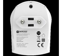 Skross 1.302421 Caricabatterie per dispositivi mobili Universale Bianco AC Interno (SKROSS str?mforsyningsadapter - USB -) NEW