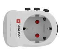 SKROSS | 1.302461 | Pro Light USB (4xA) | Adattatore Universale da Viaggio 2 e 3 poli con 4 porte USB da 4.8 A. Tensione e Potenza: 100V-700W/250V-1750W. Adatta a PC e Asciugacapelli