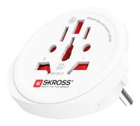 Skross, Adattatore da Viaggio Mondiale a Europeo 16A Tipo E/F 4000W, Bianco