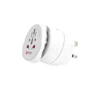 SKROSS 1.500231C-E, mondo combinato verso il Regno Unito | Adattatore da viaggio universale dal mondo al Regno Unito. Tensione e potenza: 100 V - 1300 W/250 V - 3250 W. Protezione anti-urto