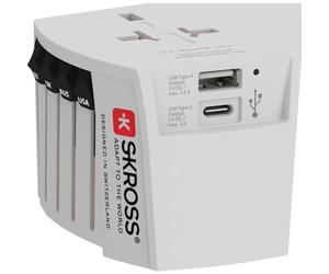 Skross 1302962 Adattatore da viaggio MUV USB (AC)