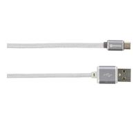 Skross 2700240 Cavo USB USB 2.0 Spina USB-A, Spina USB-Micro-B 1.00 m Argento
