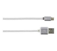 Skross 2700240 Cavo USB USB 2.0 Spina USB-A, Spina USB-Micro-B 1.00 m Argento D