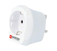 Skross, Adattatore da viaggio 13A universale, Bianco
