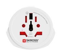 Skross, Adattatore da Viaggio Mondiale a Europeo 16A Tipo E/F 4000W, Bianco