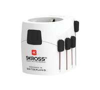 Skross, Adattatore da viaggio universale 6.3A, Bianco
