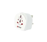 Skross, Adattatore da viaggio World Plug per il Regno Unito 12A, Bianco