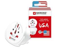 Skross by Poly Pool SK500221 Adattatore da Viaggio con Spina Standard Americana e Presa Universale Standard Austalia-China, UK, Giappone, Europa, Svizzera