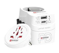 SKROSS - PRO Light USB AC45PD - Adattatore Universale da Viaggio da e per il Mondo con 2 Prese USB - Fast Charge da 45W - Tensione e Potenza : 100 V AC - 700 W / 250 V - 1750 W