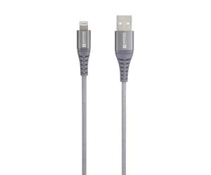 Skross SKCA0011A-MFI120CN Cavo USB USB 2.0 Spina USB-A 1.20 m Grigio tondo, Fle
