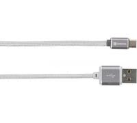 SKROSS Steel Line USB-kabel 1m SÃ¸lv