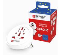 Skross, Adattatore da Viaggio Mondiale a Europeo 16A Tipo E/F 4000W, Bianco