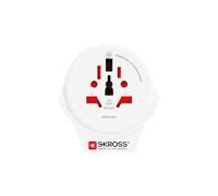 SKROSS World to UK - Adattatore compatto USB, adattatore da viaggio universale, adatto anche per dispositivi ad alte prestazioni come computer portatili