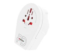 SKROSS - World to UK USB C20PD - Adattatore da Viaggio Presa UK Regno Unito da Euro, Australia, UK, USA, Giappone, Brasile e Cina - Presa Ricarica USB C 3A Fast Charger