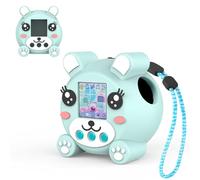 SKRVGOJFG Graziosa custodia in silicone per animali domestici virtuali Punirunes, custodia protettiva per animali domestici elettronici virtuali Punirunes con cordino - Blu