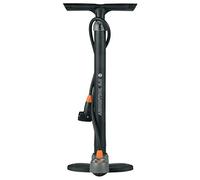 SKS 560 - Pompa treppiedi Universale a Testa Doppia con manometro, Colore: Nero/Grigio