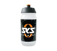 SKS GERMANY LOGO BOTTLE SMALL Borraccia da 500 ml con design SKS GERMANY (accessorio per tutti i comuni portaborraccia, valvola push-pull a prova di perdite, forma ergonomica, coperchio rimovibile)
