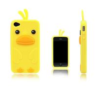 SKS Distribution® Giallo Pollo Uccello Chicken Custodia in Silicone/Cover/Case per Apple iPhone 4 / 4S