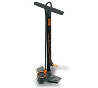 SKS GERMANY AIR-X-PLORER 10.0 floor pump (grande manometro di precisione e impugnatura soft-touch, stabilità elevata, testa MULTI VALVE per tutti i tipi di valvole, pressione: 10 bar / 144 psi)