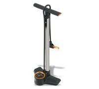 SKS GERMANY AIRCOMPRESSOR 10.0 - Pompa a terra (tubo in acciaio stabile, manometro di precisione, testa MV Easy per tutti i tipi di valvola, pressione massima: 10 bar / 144 psi)