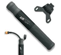 SKS Germany Airflex Explorer CLIK TEC Mini pompa per bicicletta (pompa per il sistema CLIK Valve, tubo estensibile con testa valvola CLIK TEC, manico ergonomico con componenti morbidi), nero