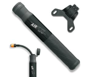 SKS Germany Airflex Explorer CLIK TEC Mini pompa per bicicletta (pompa per il sistema CLIK Valve, tubo estensibile con testa valvola CLIK TEC, manico ergonomico con componenti morbidi), nero