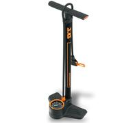 SKS GERMANY AIRKOMPRESSOR 10.0 floor pump (accessorio per bici con grande manometro di precisione, pompaggio confortevole, testa MULTI VALVE per tutti i tipi di valvole, pressione: 10 bar / 144 psi)