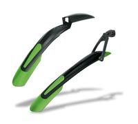SKS GERMANY BLADE SET GREEN 26" - 29" set di parafanghi con fissaggio rapido, paraspruzzi per biciclette (accessorio ideale per mountain bike, composto da SHOCKBLADE & X-BLADE), verde