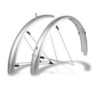 SKS GERMANY BLUEMELS Basic 26 Inch 53 mm Black Set Mudguard Set, Bicycle Accessories (Robust Sandwich Construction, ASR Safety System, V-Struts with Fixed Bridges for Flexible Adjustment), Black