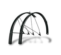 SKS Germany BLUEMELS Style 27.5",28",29",Set di parafanghi per Pneumatici di Larghezza 46 - 75 mm, Accessori per Bicicletta (Adattatore a V con Sistema di Sicurezza ESC, Spoiler Flessibile), Nero