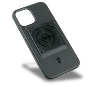 SKS GERMANY COMPIT COVER per iPhone 12 PRO MAX cover per cellulare con dispositivo di fissaggio (compatibile con il COMPIT, in plastica bicomponente resistente all'usura, piacevole al tatto), nero