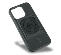SKS GERMANY Compit - Cover per iPhone 14 Pro con attacco per sistema Compit (confortevole, ammortizzante, con dispositivo di montaggio, in plastica resistente all'usura) nero