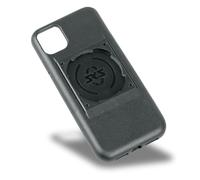 SKS GERMANY COMPIT COVER per iPhone XR/11 Cover per cellulare con dispositivo di fissaggio (compatibile con il sistema COMPIT, in plastica bicomponente resistente all'usura, piacevole al tatto), nero