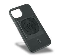 SKS GERMANY COMPIT - Custodia per iPhone 15, con attacco per sistema COMPIT, piacevole al tatto, ammortizzante, con dispositivo di montaggio, in plastica resistente all'abrasione, colore: Nero