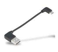 SKS GERMANY COMPIT KABEL Micro USB, cavo di ricarica corto con spina angolata, cavo di ricarica Android (accessorio per il COMPIT, ricarica con il powerbank COM/UNIT, pratico e poco appariscente)