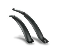 SKS GERMANY HIGHTREK JUNIOR SET Set parafanghi per bici da bambino (in plastica ad alte prestazioni resistente agli urti, montaggio rapido e senza attrezzi grazie al fissaggio universale), Nero